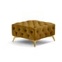 Voir la diapositive 5 : LISA DESIGN Camden - pouf chesterfield en velours - pieds en métal doré