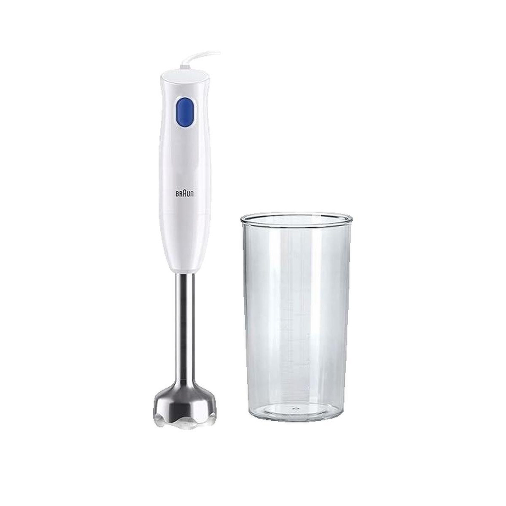Voir la diapositive 2 : BRAUN Mixeur plongeant Braun MQ10.202MWH blanc