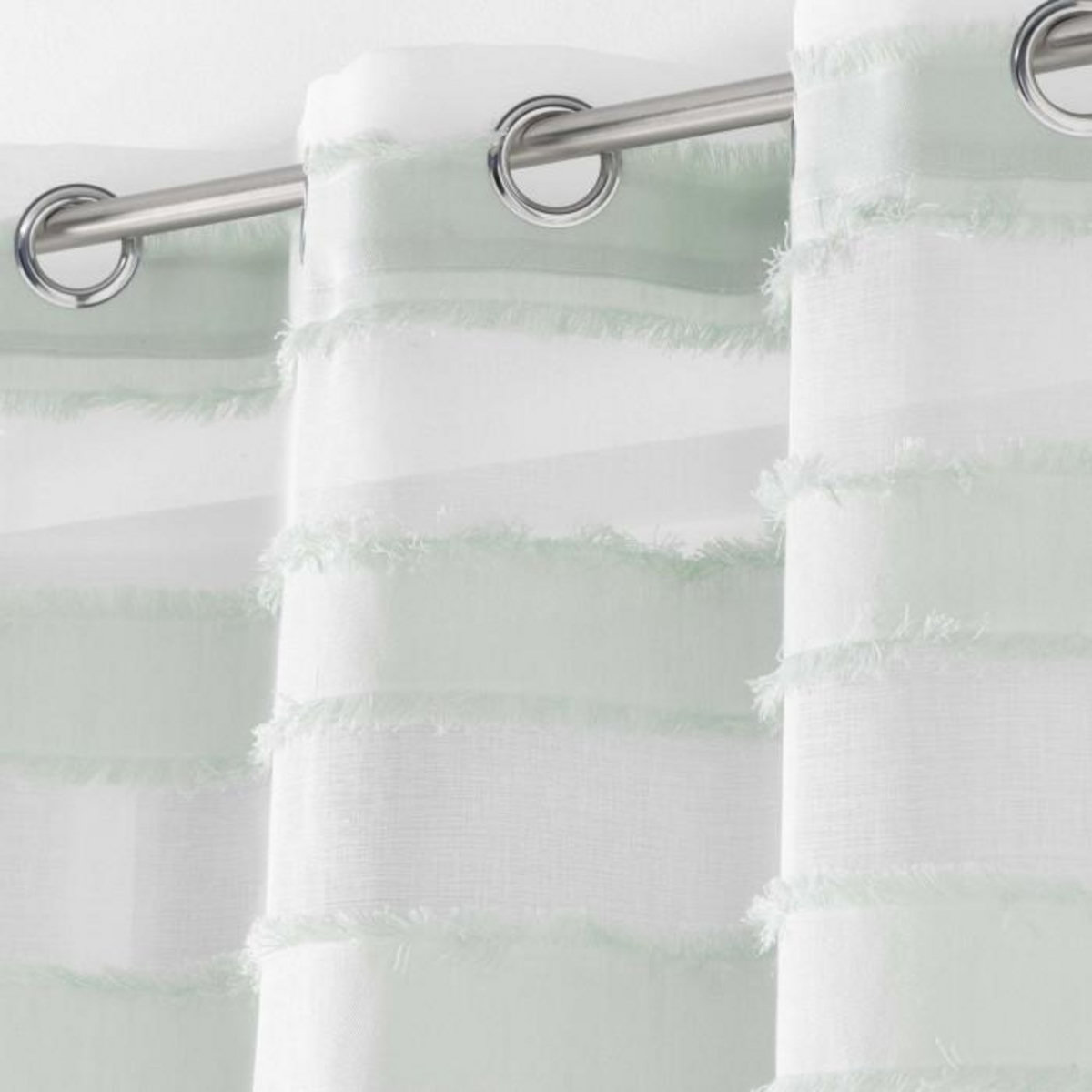 Paris Prix Rideau Voilage à Œillets  Lalina  140x260cm Menthe