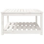 Voir la diapositive 5 : VIDAXL Table de jardin blanc 82,5x82,5x45 cm bois massif de pin