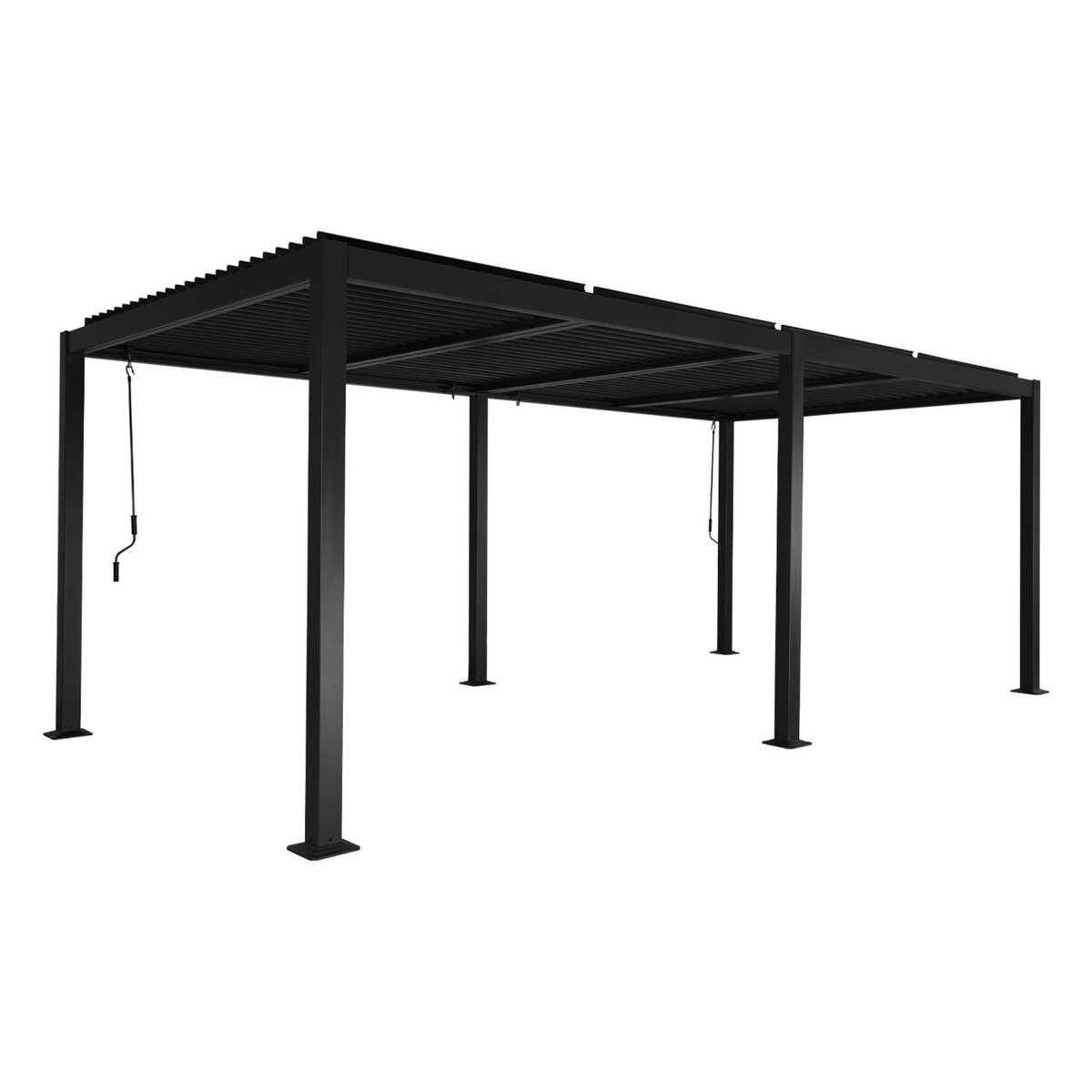 SWEEEK Pergola bioclimatique aluminium et acier lames orientables 6x3m Palace