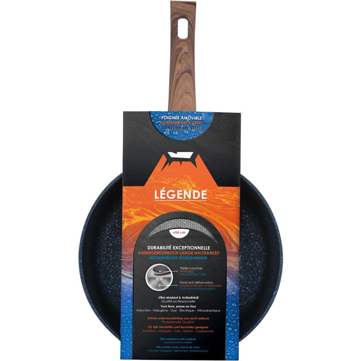 Durandal Poêle 24cm Ceramique Legende