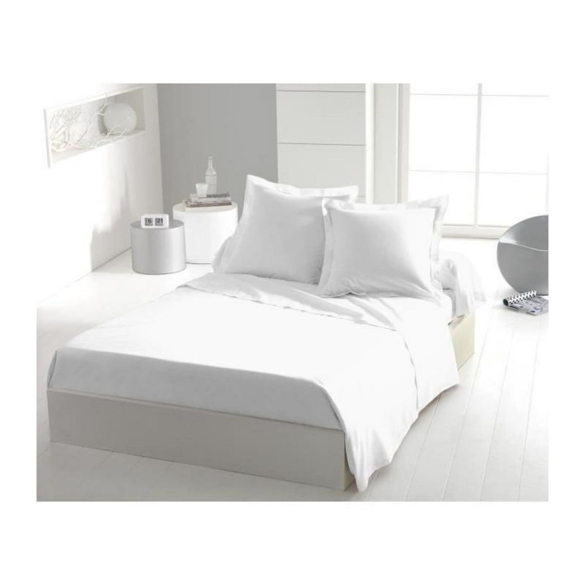 HOME LINGE PASSION Drap plat - HOME LINGE PASSION - 240 x 300 cm - Blanc