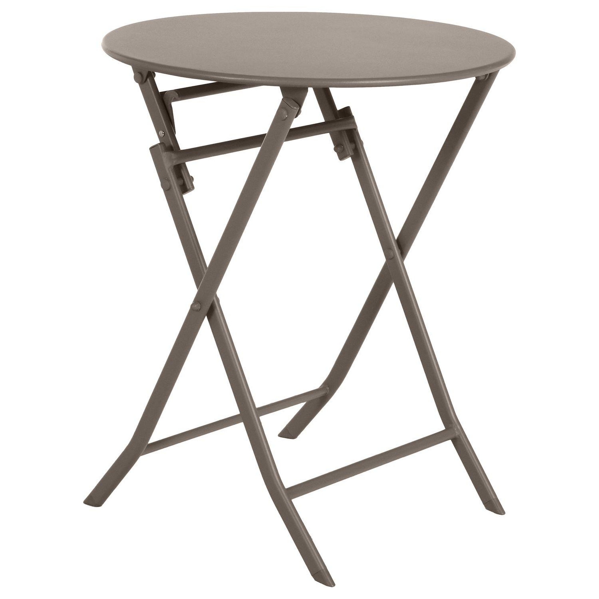 Voir la diapositive 1 : HESPERIDE Table de jardin pliante ronde greensboro - 2 places