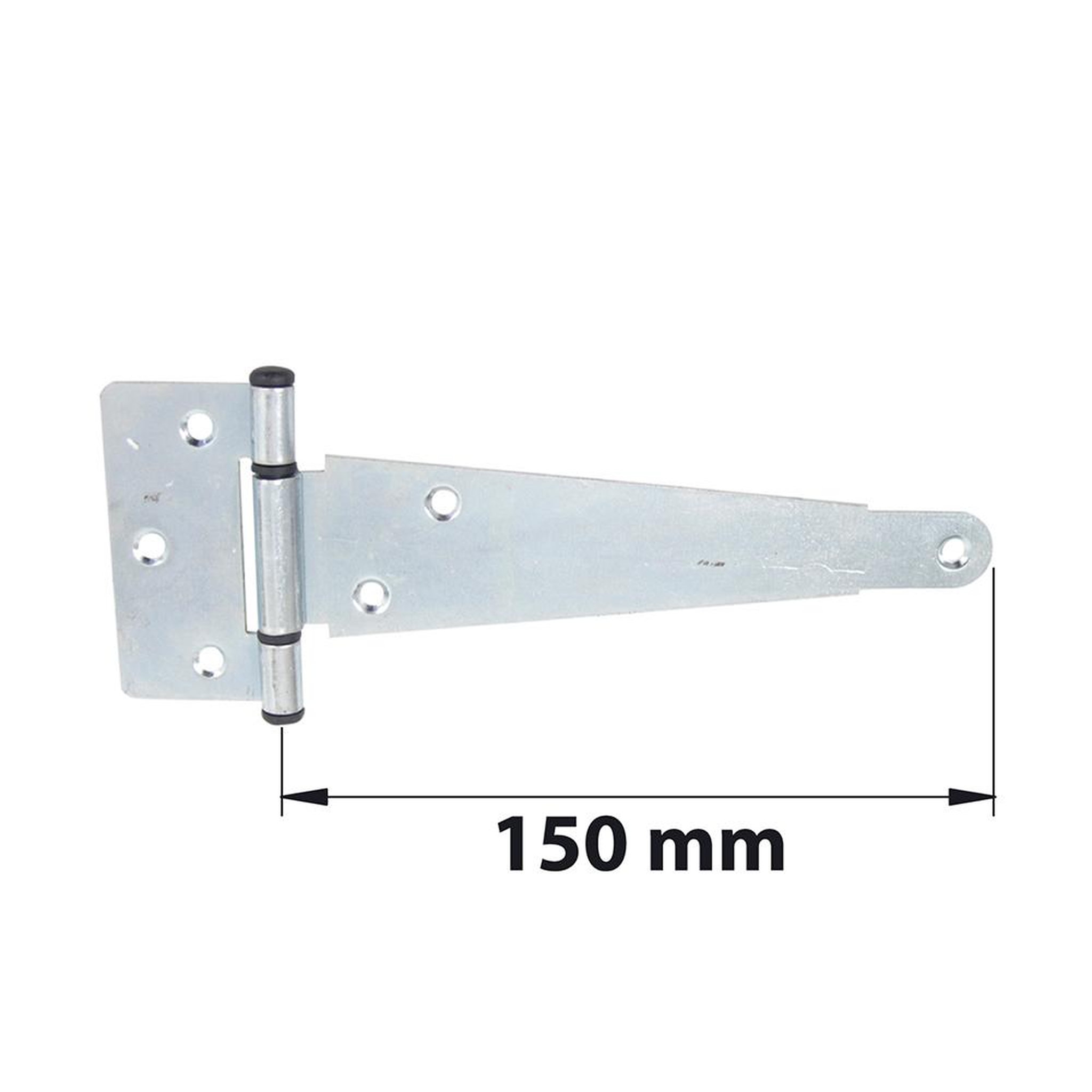 CENTRALE BRICO Penture anglaise axe composite L. 150 mm acier zingué blanc