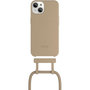 Voir la diapositive 3 : WOODCESSORIES Etui avec cordon iPhone 13 mini Tour de cou gris