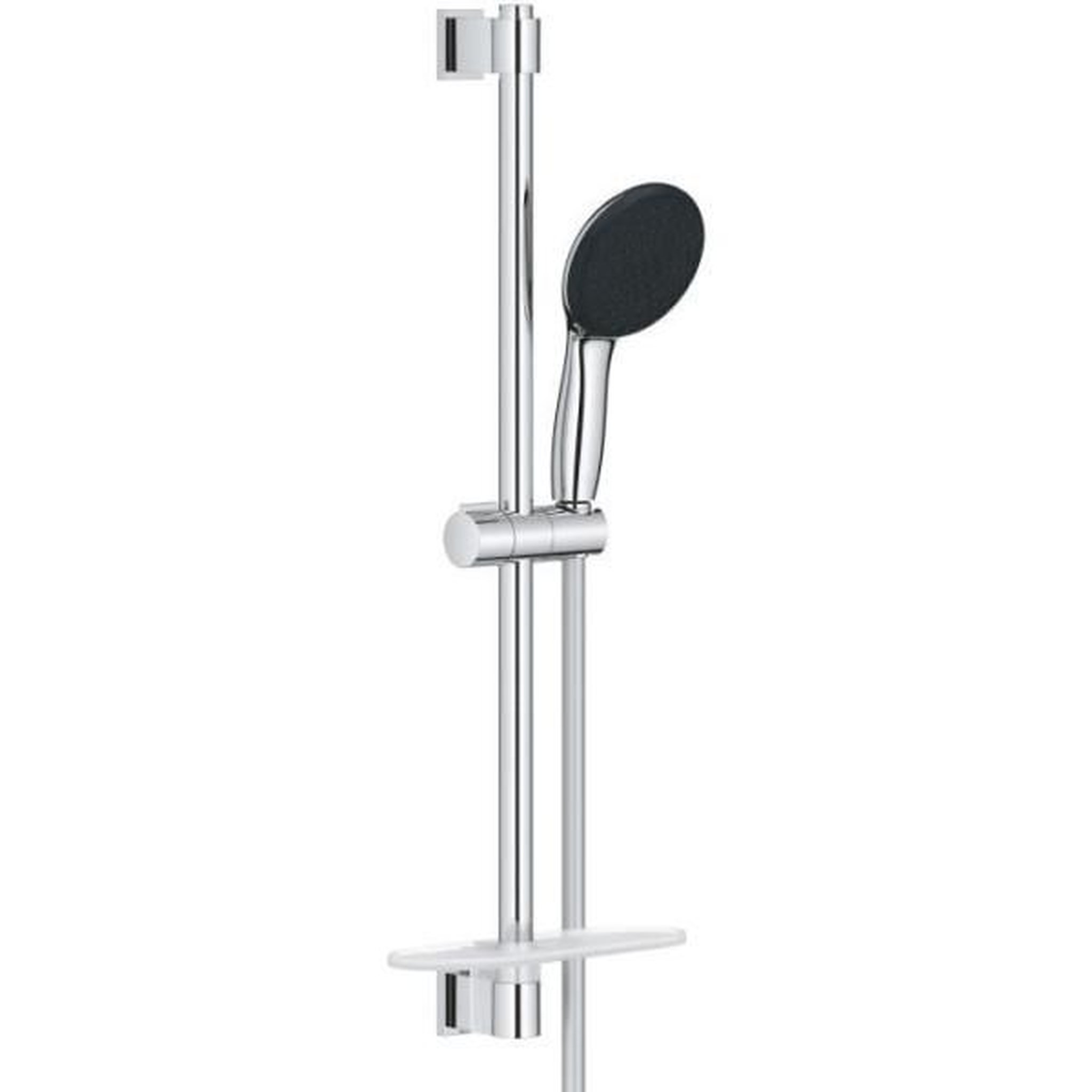 Grohe Ensemble de douche avec pommeau 2 jets, barre 60cm, flexible et tablette- GROHE Vitalio Start 110 26952001 - Economie d'eau - Ch