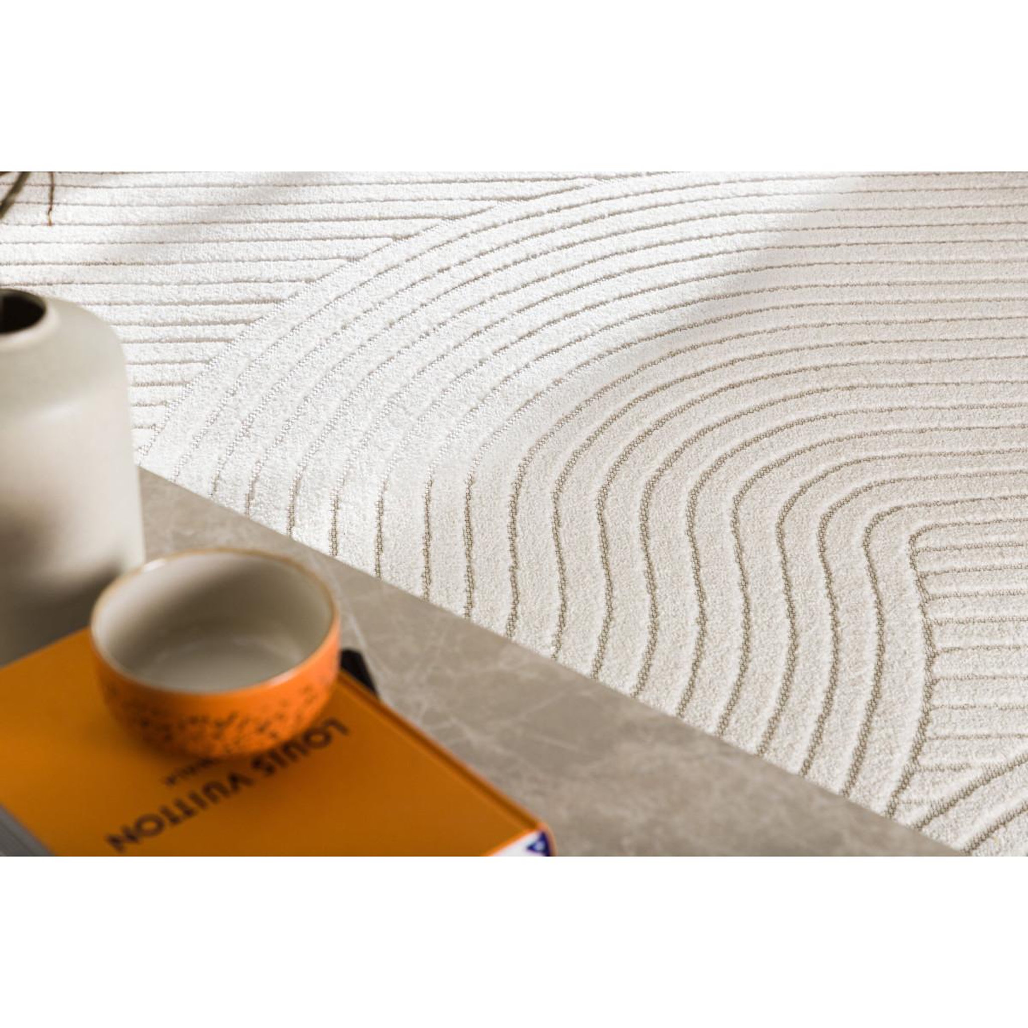 Voir la diapositive 5 : Paris Prix Tapis déco  vince solar  240x340cm blanc