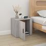 Voir la diapositive 3 : VIDAXL Table de chevet Sonoma gris 50x39x47 cm