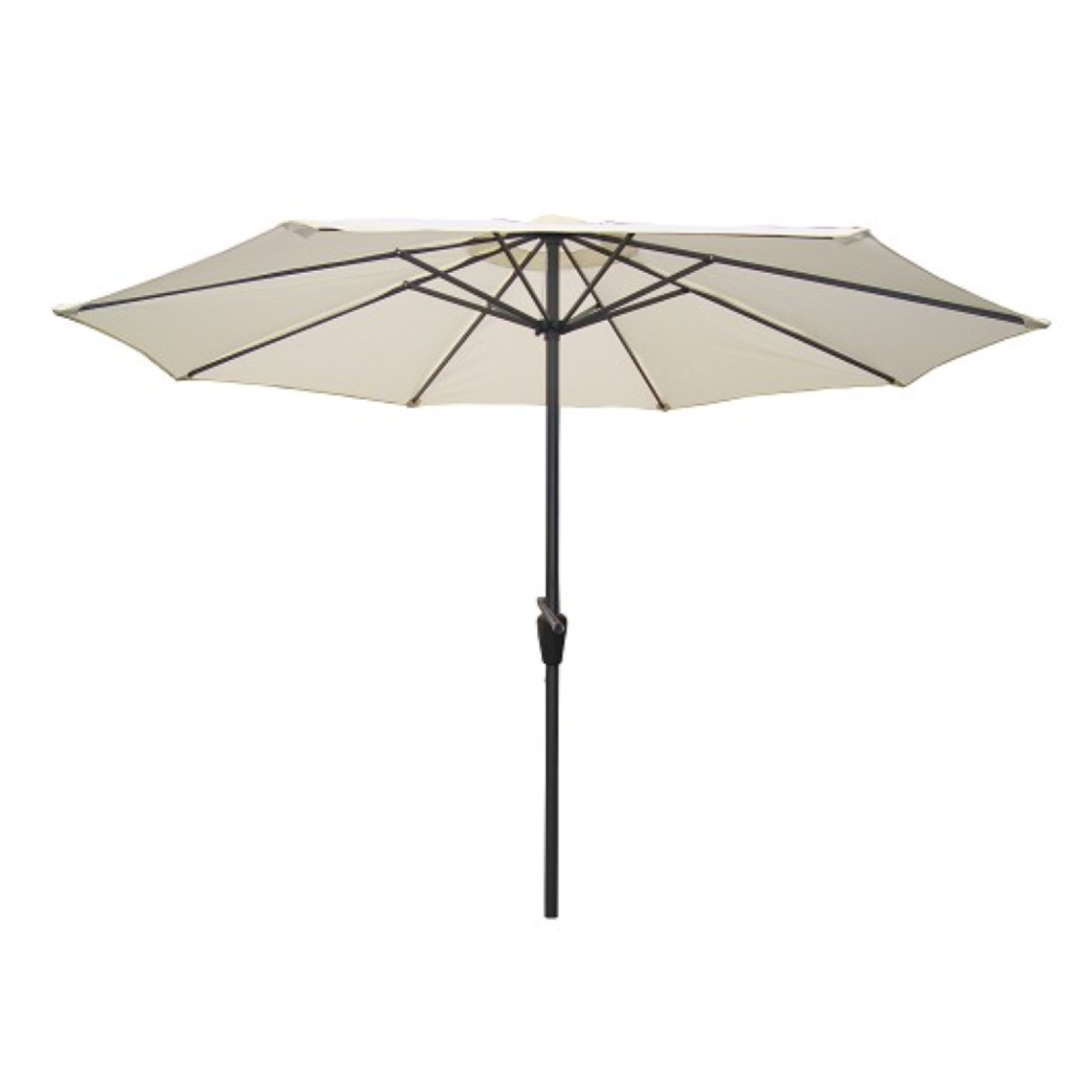 Voir la diapositive 2 : CONCEPT USINE Parasol ecru droit rond 27 x 27 m figari