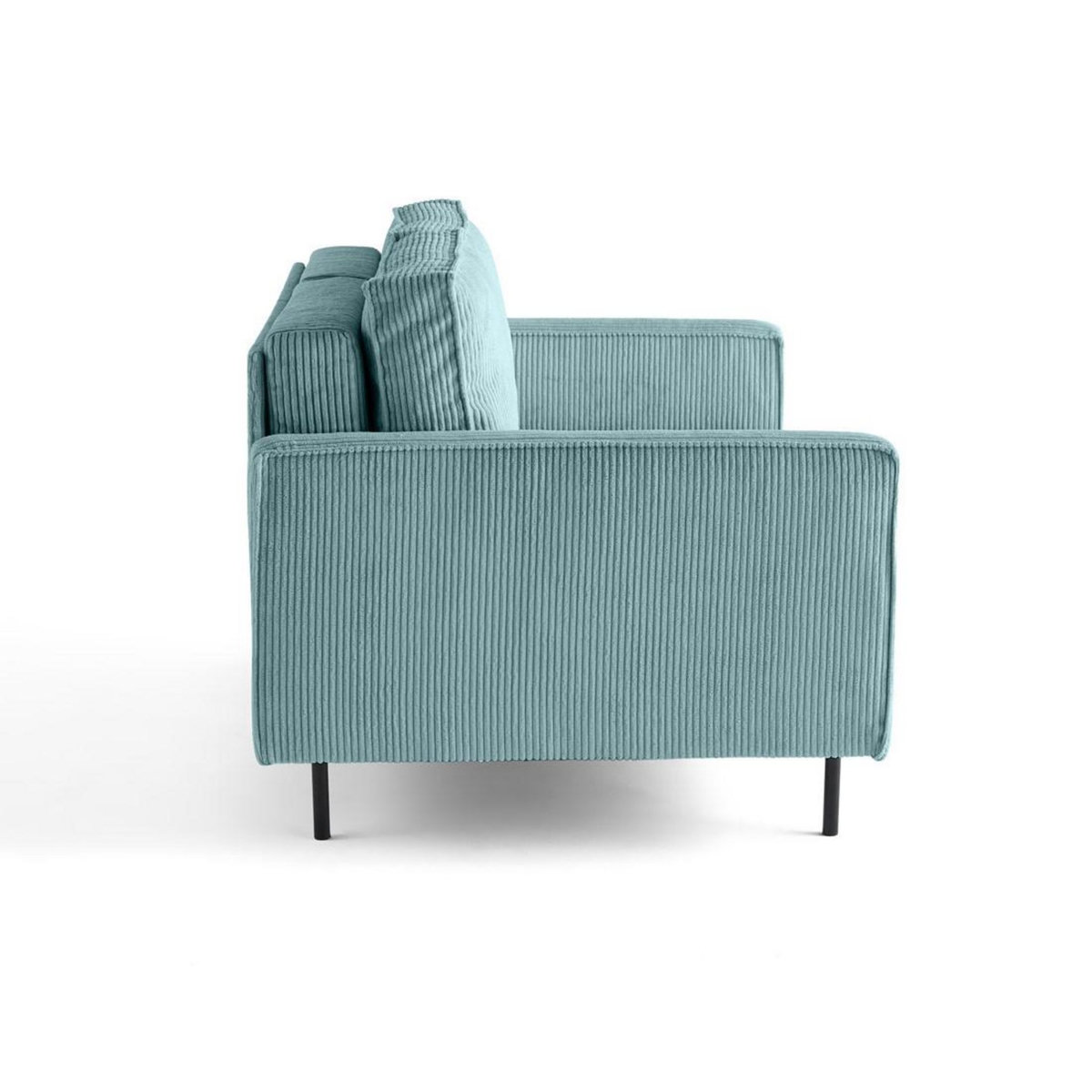 LISA DESIGN Charlie - canapé droit 2 places - en velours côtelé