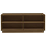 Voir la diapositive 5 : VIDAXL Armoire a chaussures Marron miel 110x34x45cm Bois de pin massif