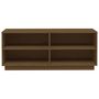 Voir la diapositive 5 : VIDAXL Armoire a chaussures Marron miel 110x34x45cm Bois de pin massif