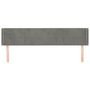 Voir la diapositive 3 : VIDAXL Tete de lit avec oreilles Gris clair 203x16x78/88 cm Velours