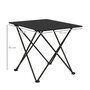 Voir la diapositive 3 : OUTSUNNY Table de camping pique-nique pliable - sac de transport inclus - métal noir