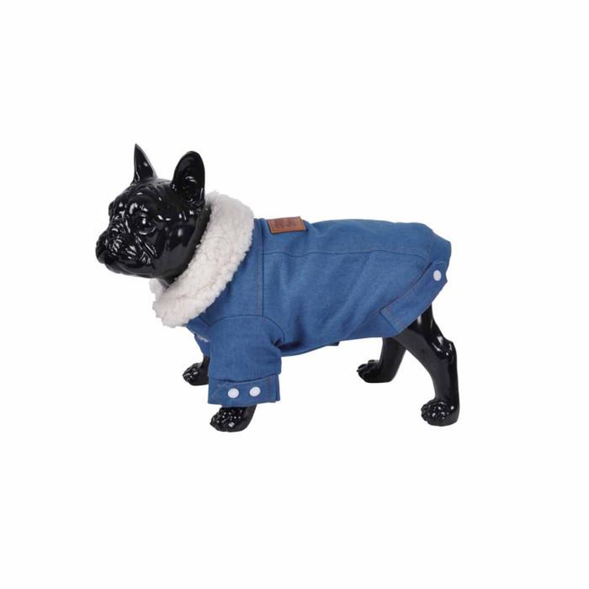 Voir la diapositive 2 : Paris Prix Vêtement pour Chien  Veste en Jean  30cm Bleu