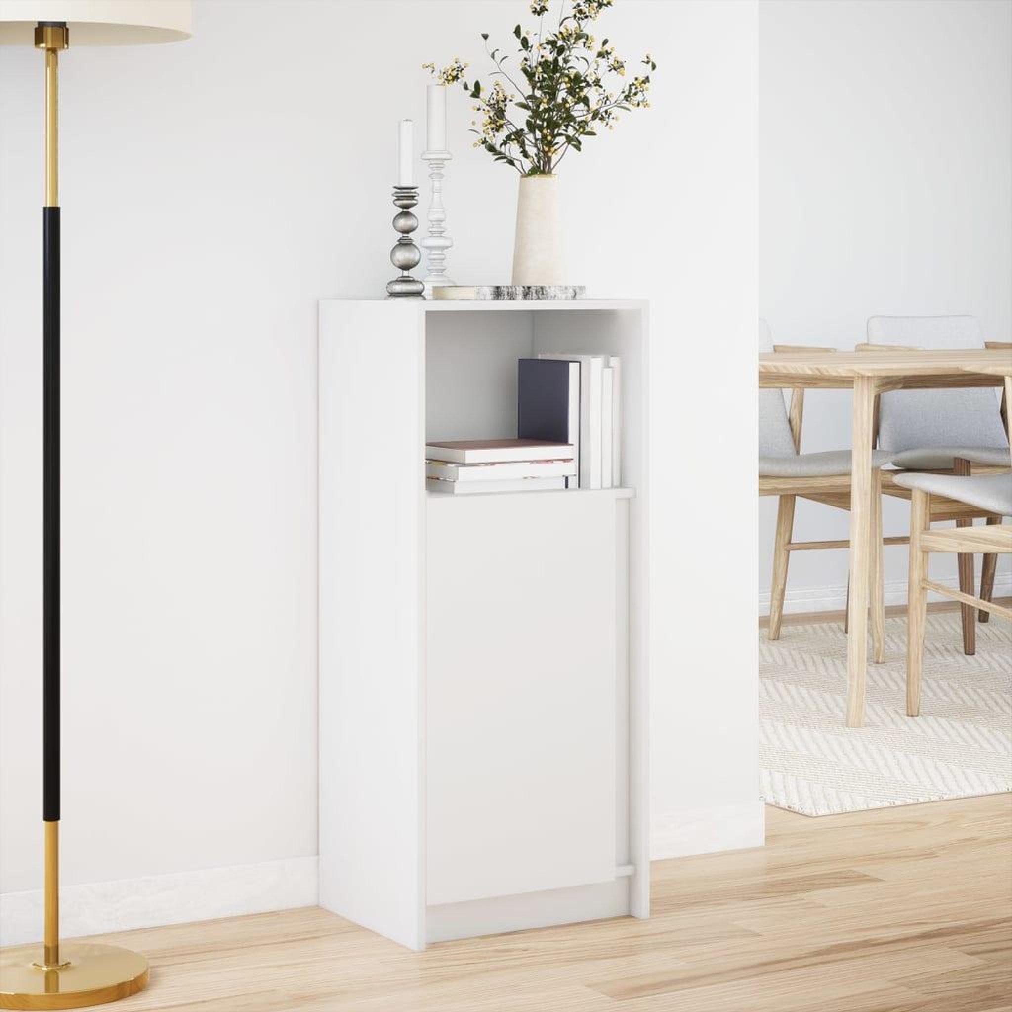 Voir la diapositive 4 : VIDAXL Buffet avec LED blanc 42,5x34x100 cm bois d'ingenierie