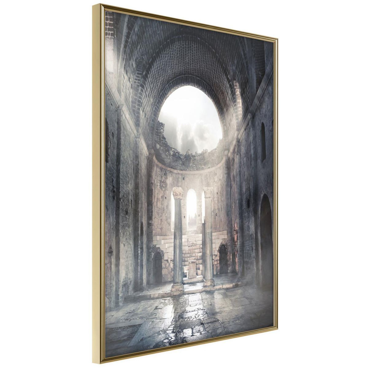 Paris Prix Affiche Murale Encadrée  Ruins of a Cathedral