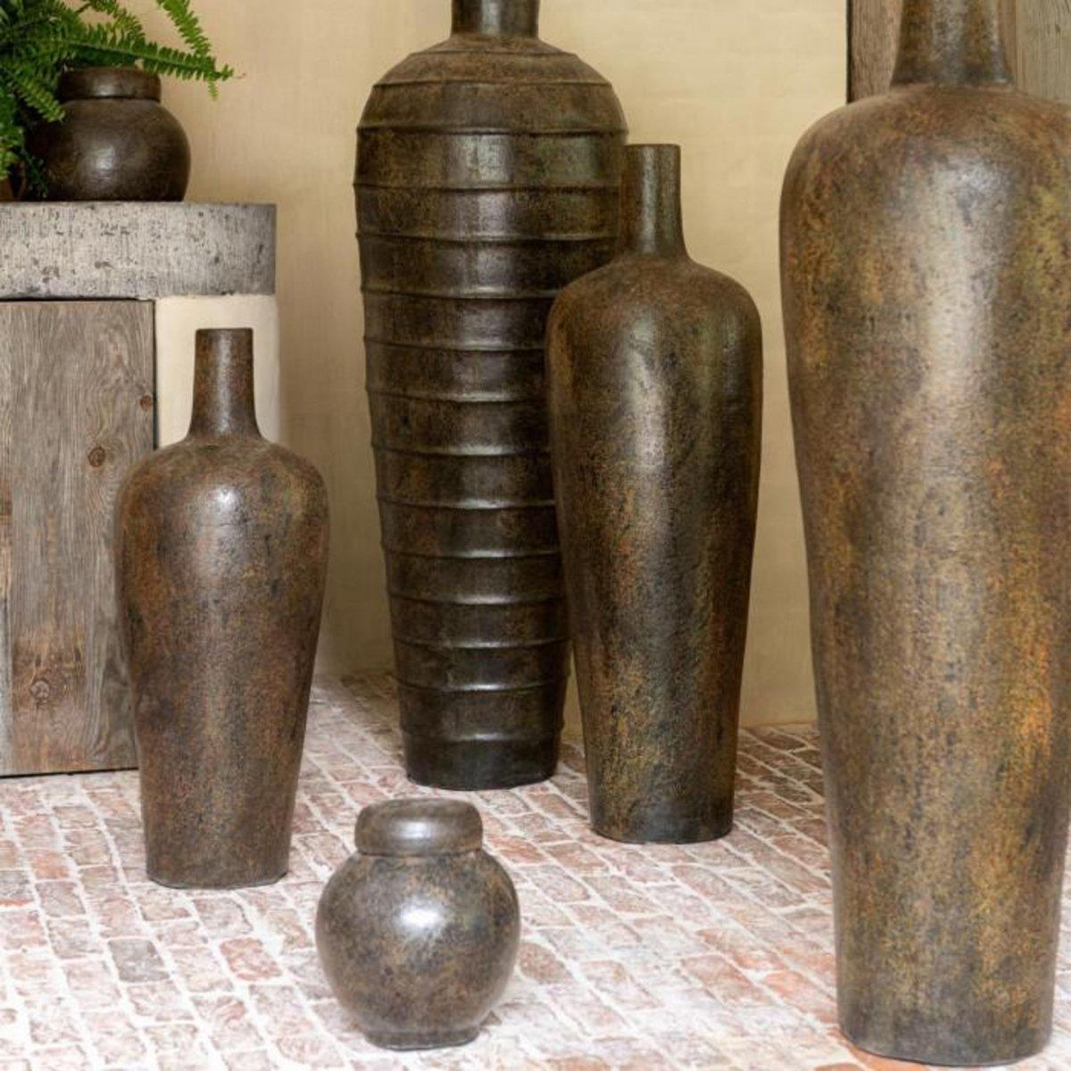 Paris Prix Pot Déco en Terre Cuite  Victor  20cm Marron