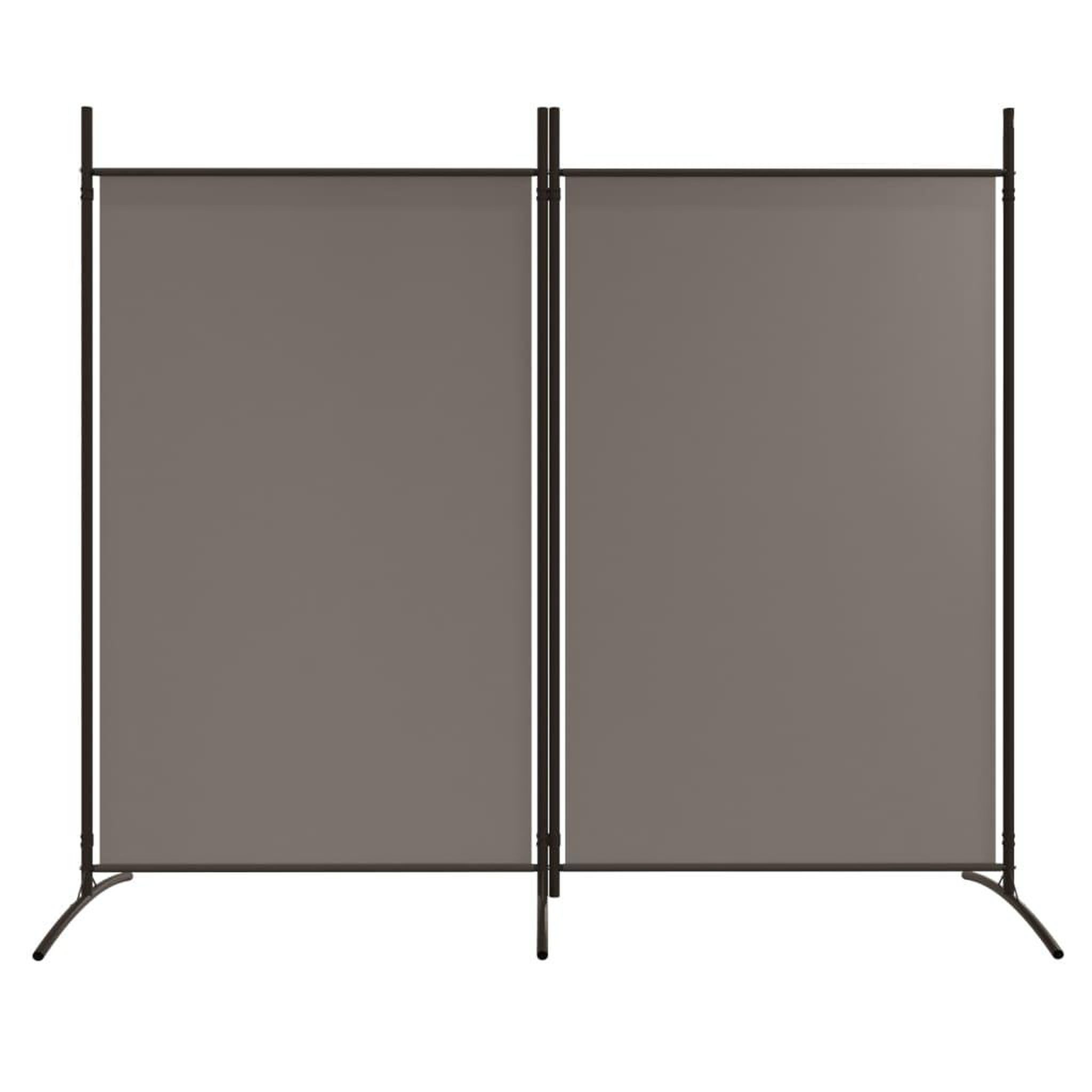 Voir la diapositive 3 : VIDAXL Cloison de separation 2 panneaux Anthracite 175x180 cm Tissu