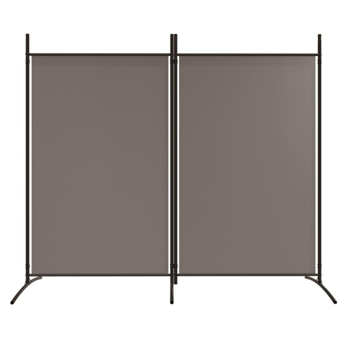 VIDAXL Cloison de separation 2 panneaux Anthracite 175x180 cm Tissu