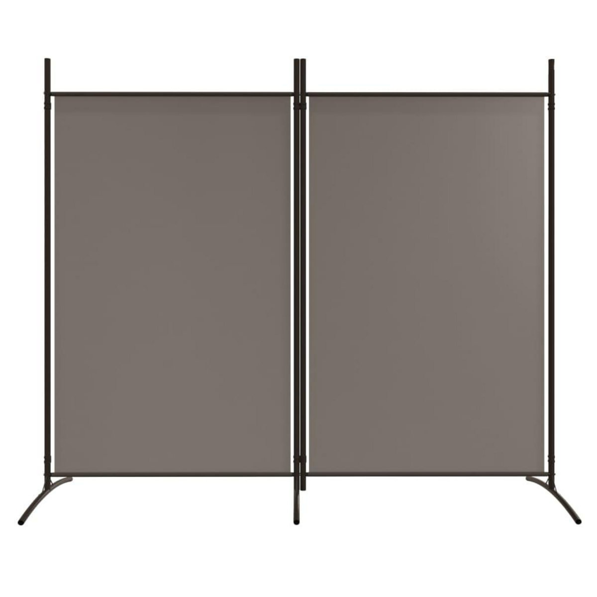 VIDAXL Cloison de separation 2 panneaux Anthracite 175x180 cm Tissu