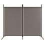 Voir la diapositive 3 : VIDAXL Cloison de separation 2 panneaux Anthracite 175x180 cm Tissu
