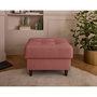 Voir la diapositive 1 : LISA DESIGN Anna - pouf en velours - pieds en bois