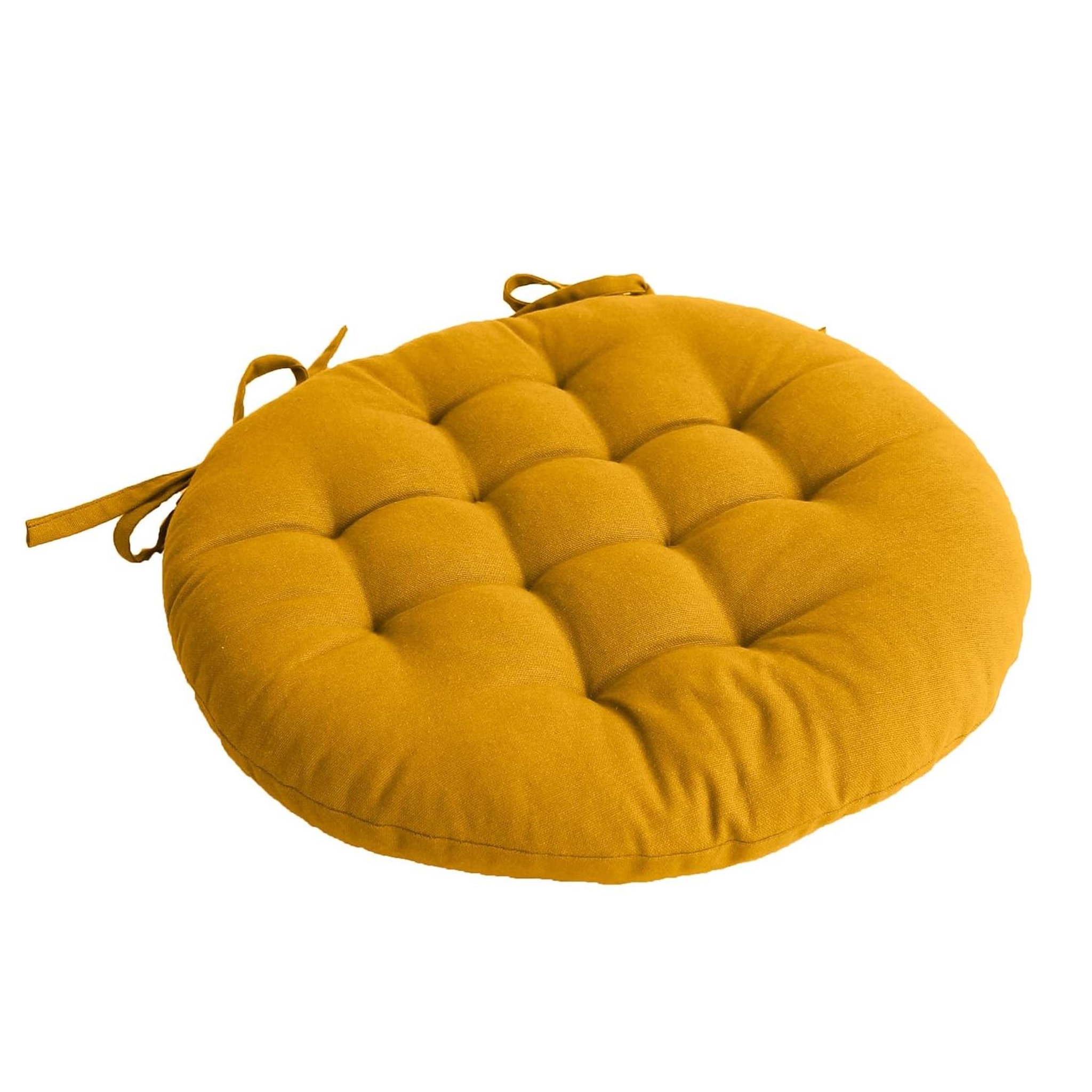 Voir la diapositive 1 : Eden Galette de chaise ronde panama