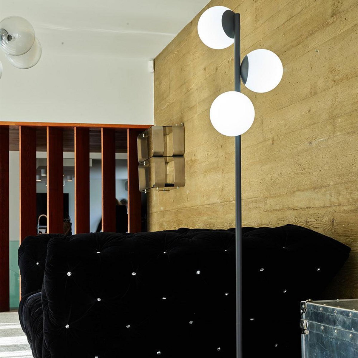 Lumisky Lampadaire ext filaire GLOBY Gris anthracite Acier H175CM