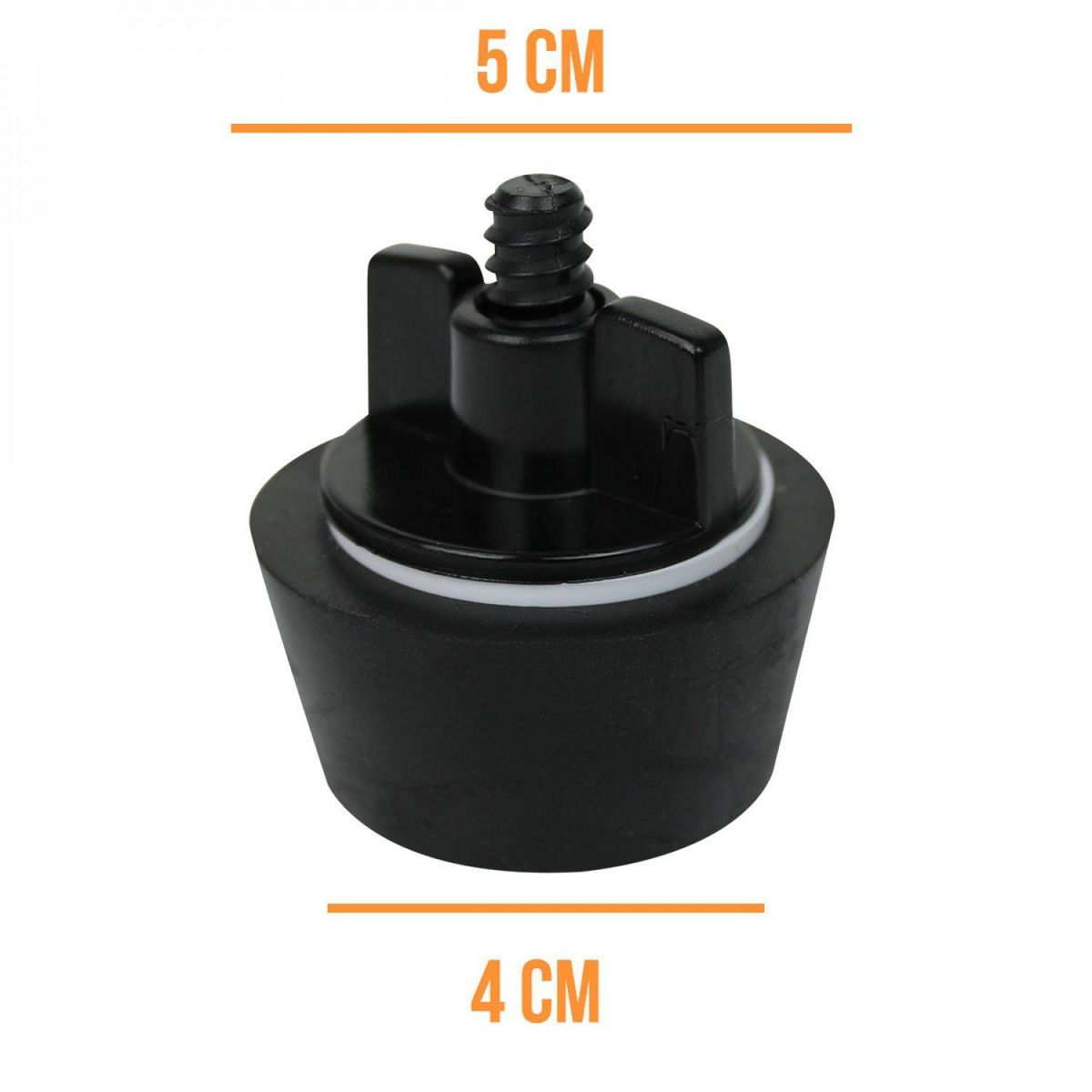 LINXOR Bouchon d'hivernage pour piscine 1P1/2 - Noir