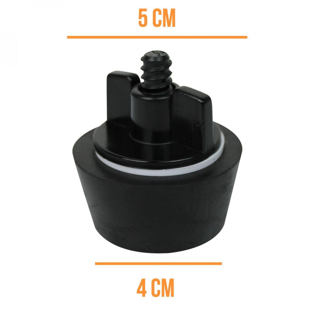 LINXOR Bouchon d'hivernage pour piscine 1P1/2 - Noir