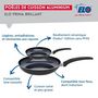 Voir la diapositive 4 : ELO Ensemble de 2 Poêles de cuisson 20 et 32 cm et 3 faitouts 12, 16 et 20 cm Elo Prima Brillant