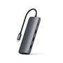 Voir la diapositive 2 : SATECHI Hub USB C USB-C Hybrid Multiport gris
