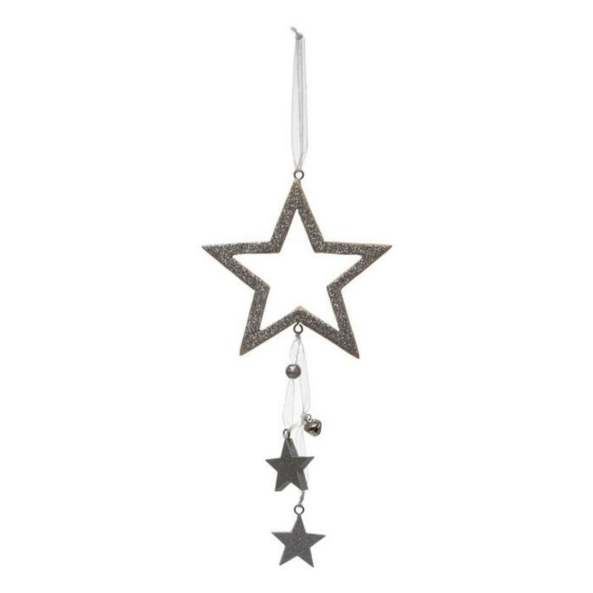 FEERIC LIGHT & CHRISTMAS Sujet de Noël Étoile  Polaire  24cm Argent