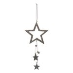 FEERIC LIGHT & CHRISTMAS Sujet de Noël Étoile  Polaire  24cm Argent