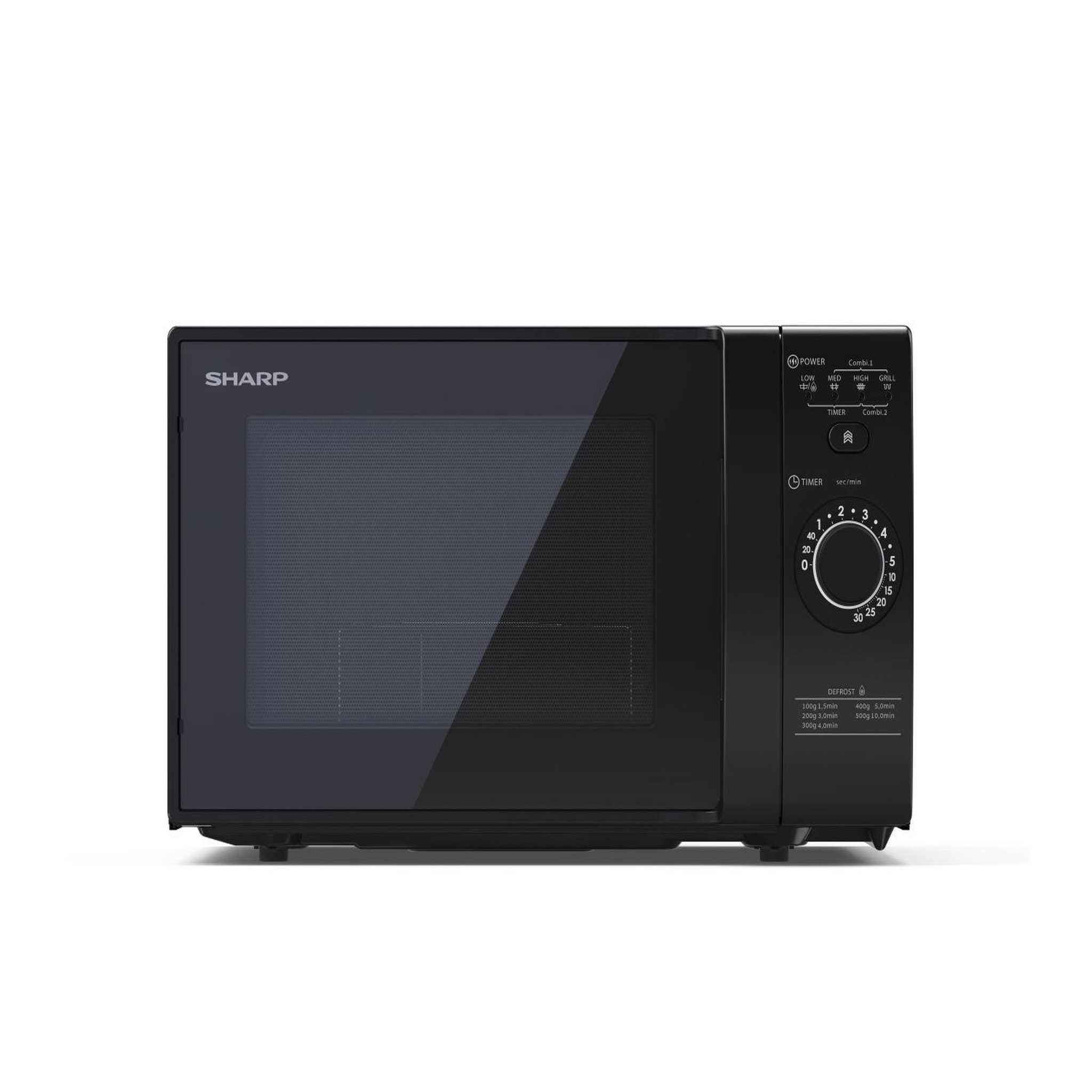 Voir la diapositive 2 : Sharp Four à micro-ondes avec gril sharp yc-gg02e-b 20 l 700 w noir