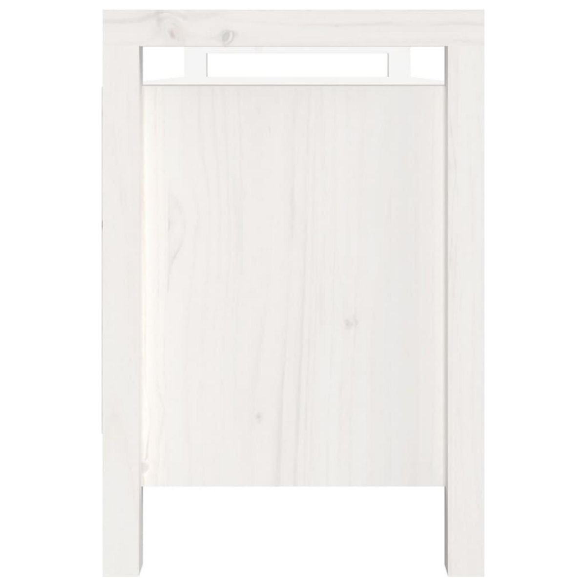 VIDAXL Banc d'entree Blanc 110x40x60 cm Bois de pin massif