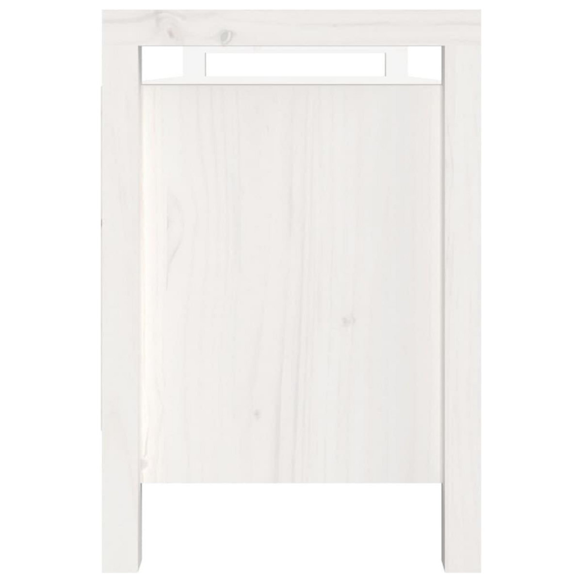 VIDAXL Banc d'entree Blanc 110x40x60 cm Bois de pin massif