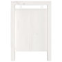 Voir la diapositive 4 : VIDAXL Banc d'entree Blanc 110x40x60 cm Bois de pin massif
