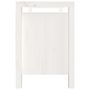 Voir la diapositive 4 : VIDAXL Banc d'entree Blanc 110x40x60 cm Bois de pin massif