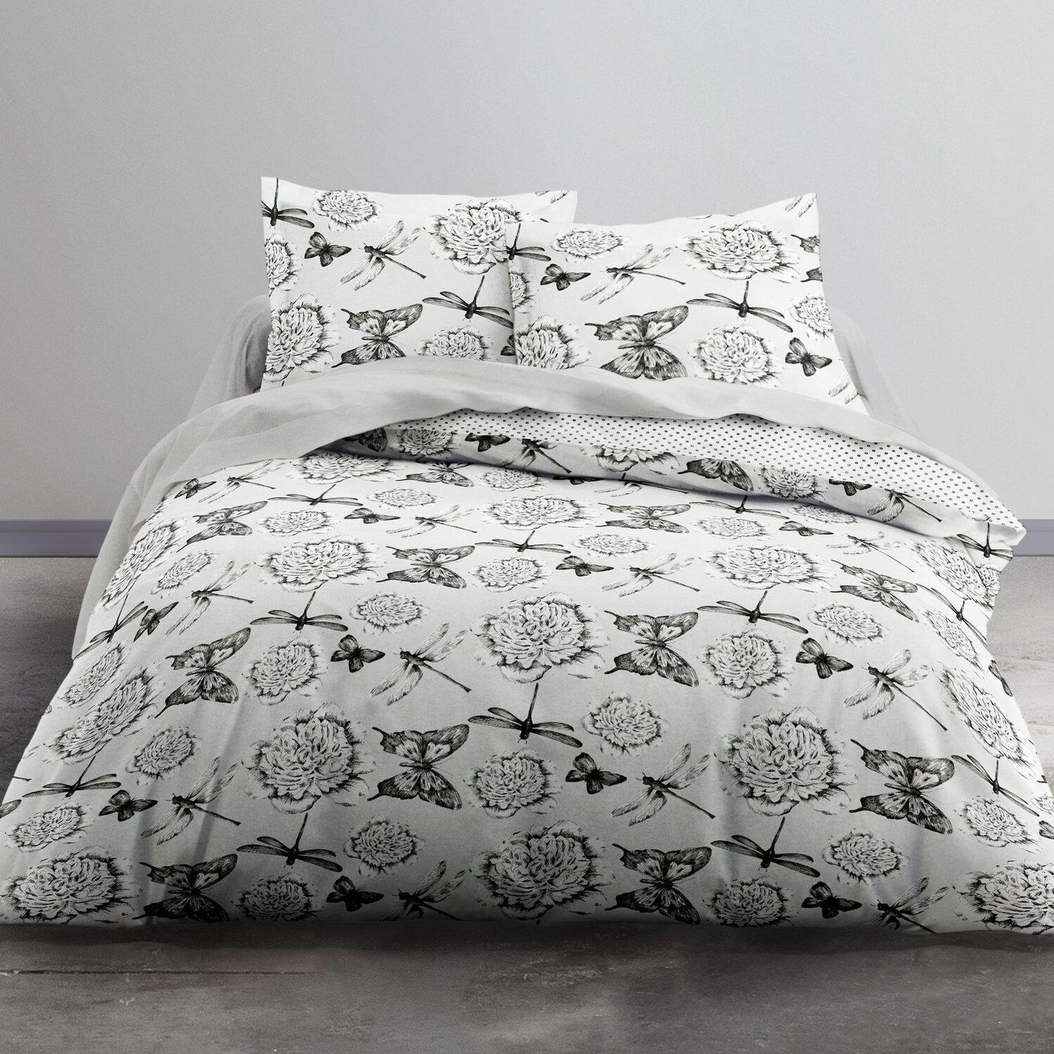 Home collection Parure de couette. Coloris disponibles : Blanc