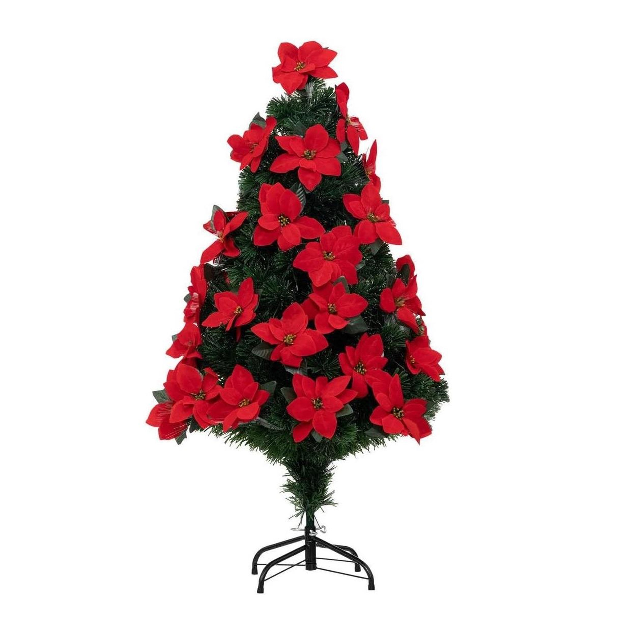 Eden Sapin de noel artificiel lumineux poinsettia 50 led