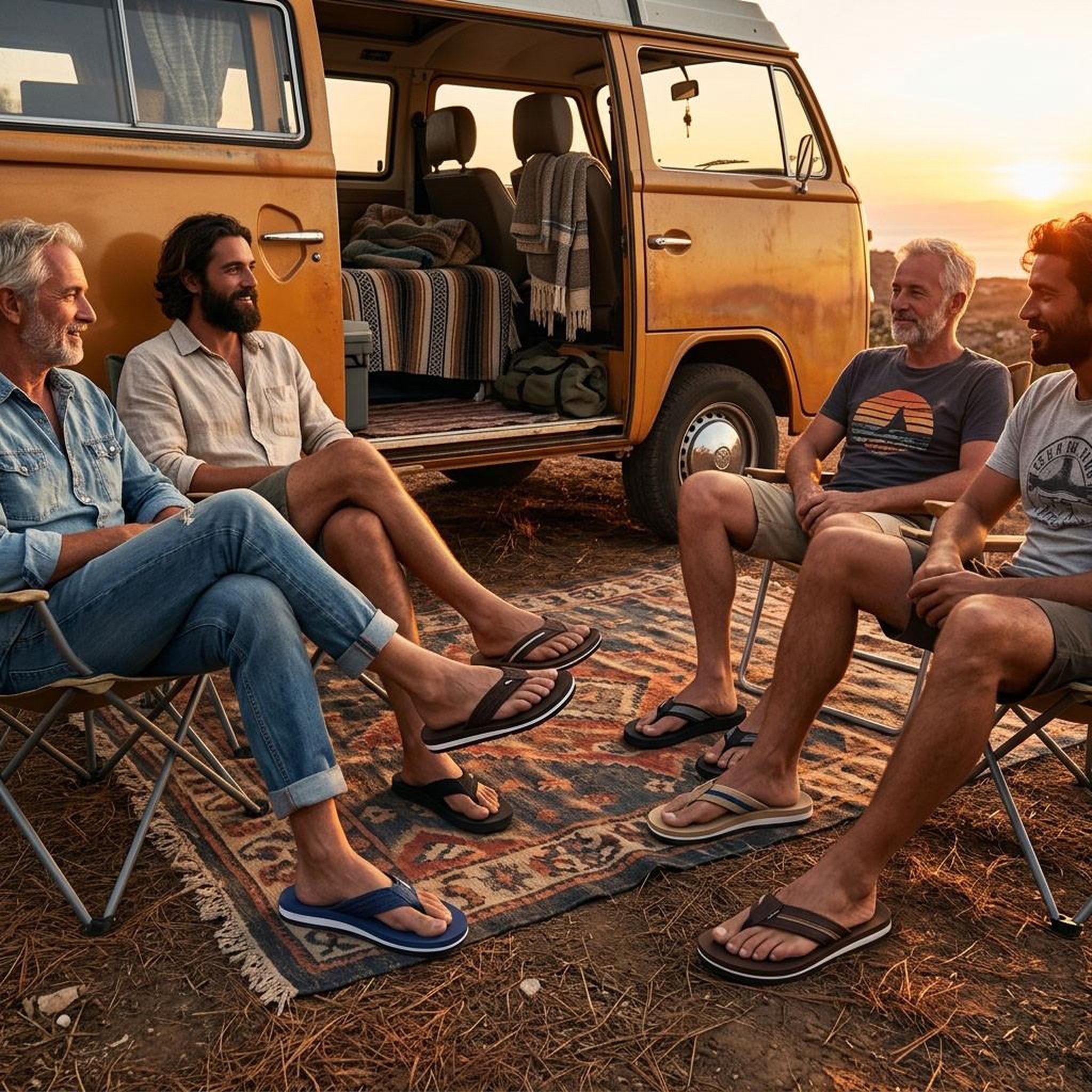Voir la diapositive 6 : OZABI OZABI Tongs homme confort multi densite semelle epaisse antiderapante