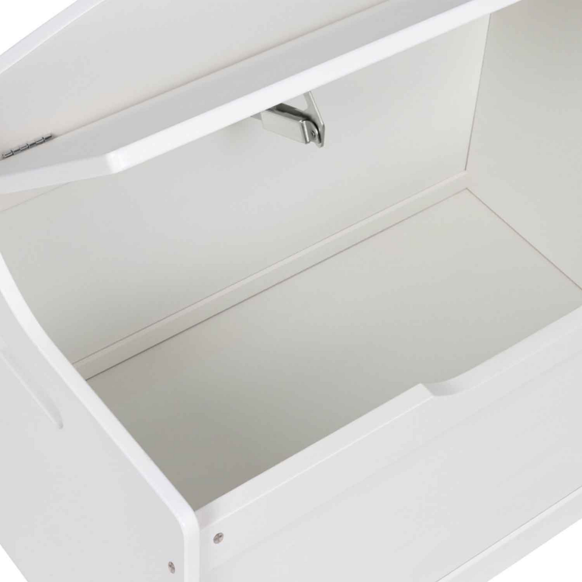 ID MARKET Banc coffre de rangement enfant MATEO en bois blanc