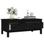 Voir la diapositive 5 : VIDAXL Table basse Noir 100x50x40 cm Bois massif de pin
