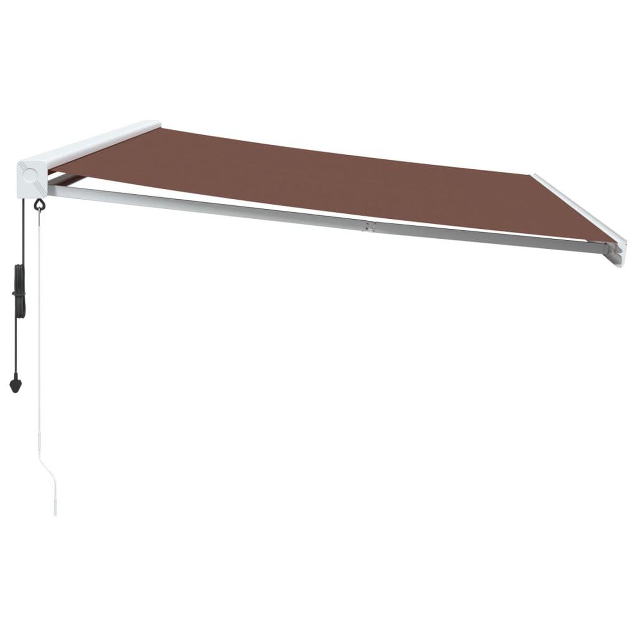 Voir la diapositive 4 : VIDAXL Auvent retractable automatique marron 500x300 cm