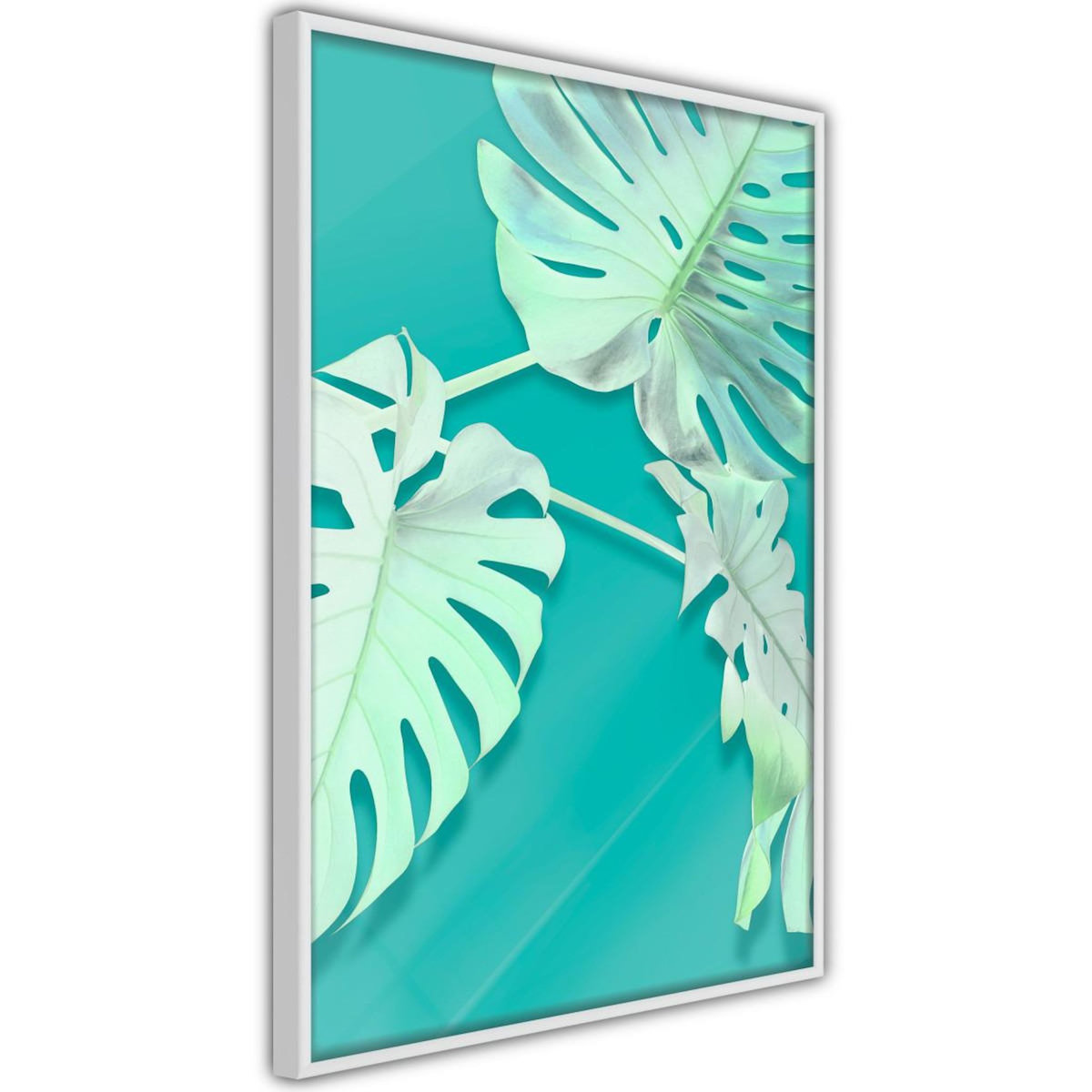 Paris Prix Affiche Murale Encadrée  Teal Monstera