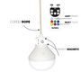 Voir la diapositive 3 : Lumisky Suspension nomade MASAI Bois Jonc de mer D60 cm