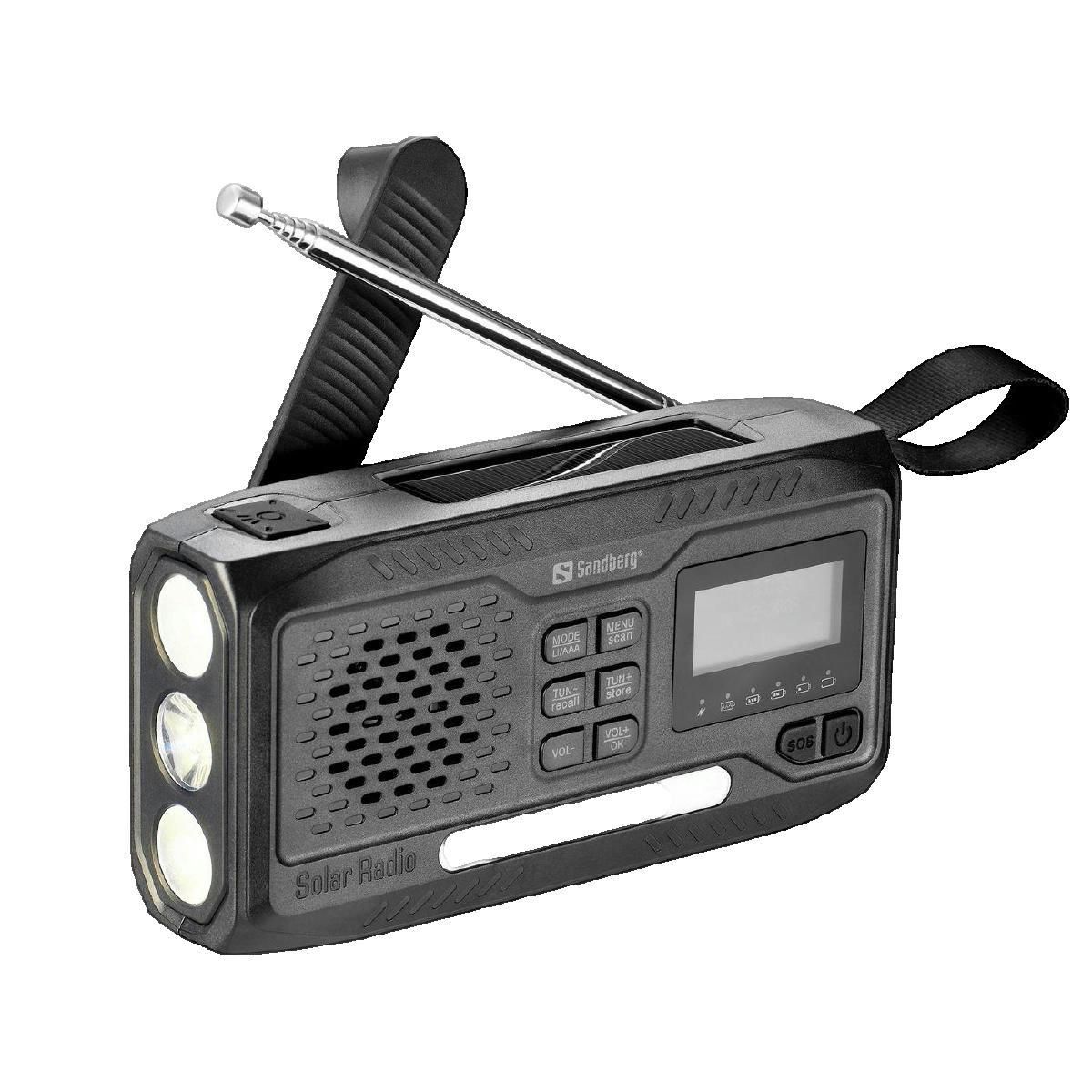 Sandberg Radio portable Sandberg Survivor Radio DAB All-in-1 4500, noir, DAB+ et FM